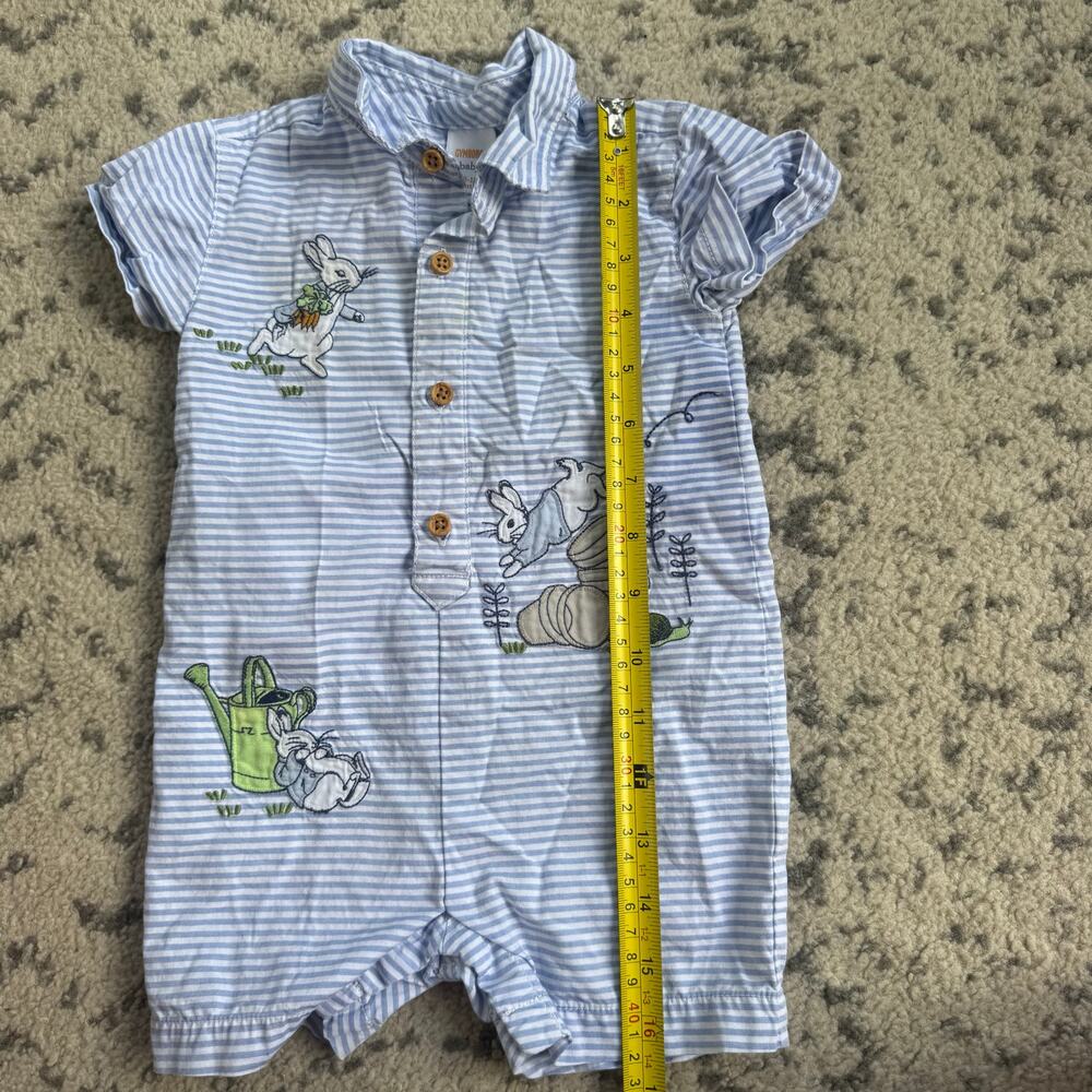 Gymboree Peter Rabbit Striped Romper 18M - Picture 7 of 9